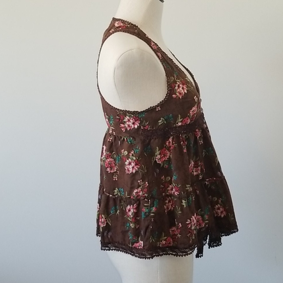 Blue Asphalt Boho Top MediumI/I - Picture 4 of 10